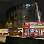 Emergency glass replacement at the IMAX, London